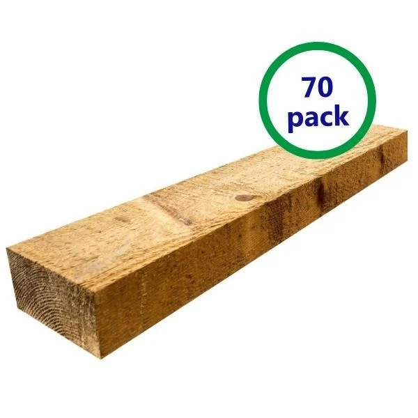 Pack de 70 mini traverses de bois traitées UC3 | L: 1,8 m – Image 2